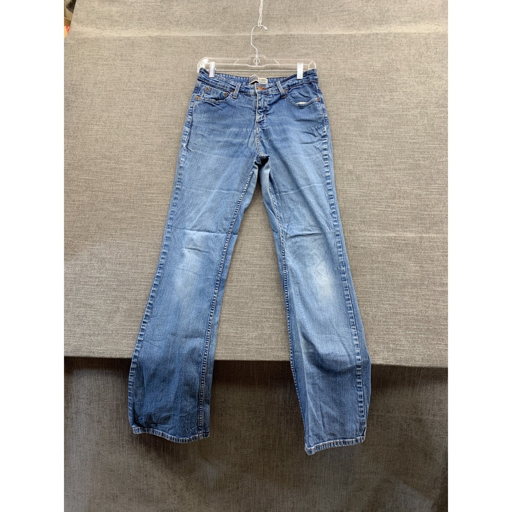 Signature By Levi Strauss & Co Jeans Womens 8 Blue At Waist Bootcut‎ Leg Denim